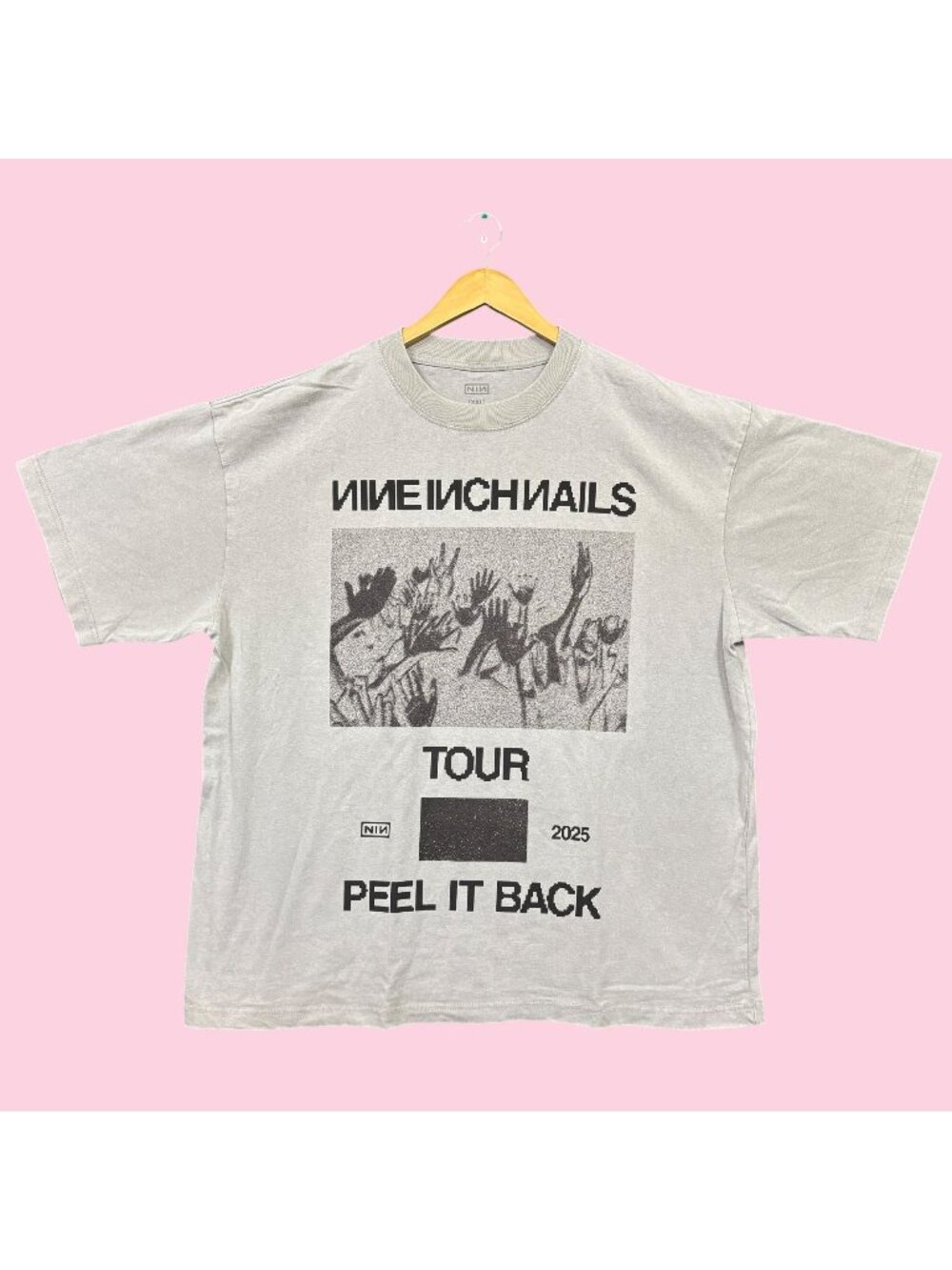 NIN Nine Inch Nails Peel It Back Tour Rock Band Tee XXL